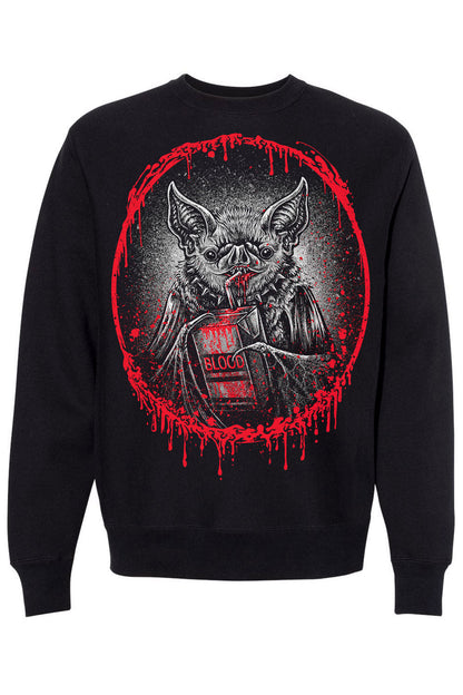 Bat Blood Snack Time Sweatshirt