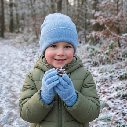 Kids' Knit Beanie & Gloves 2-Piece