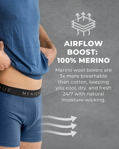 Men's Merino Short Boxer Briefs 2-Pack