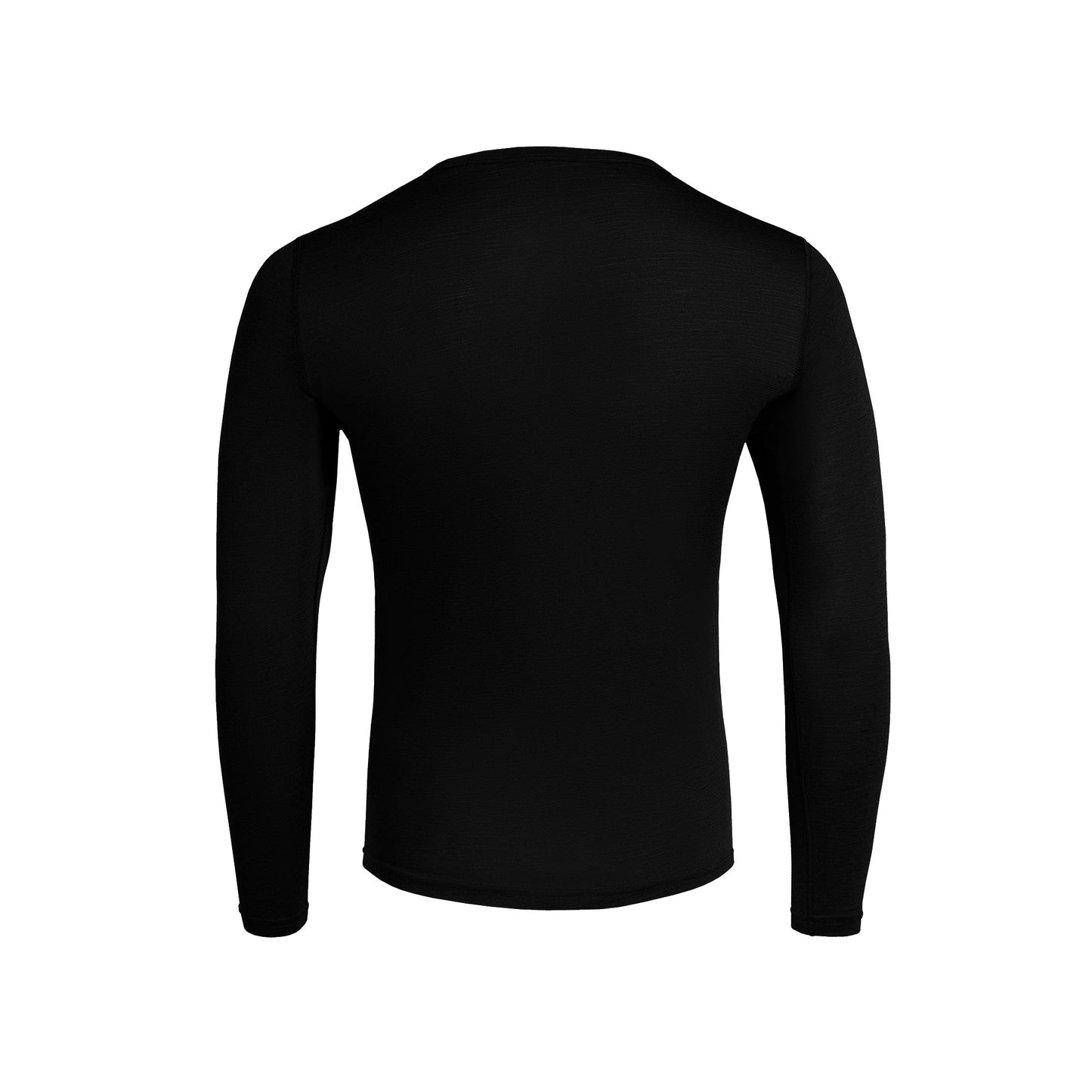 Men's Light Long Sleeve Crew UPF 35+ Black