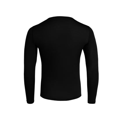 Men's Light Long Sleeve Crew UPF 35+ Black