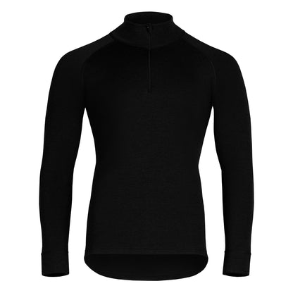 Men's 250 Zip Neck Top Black