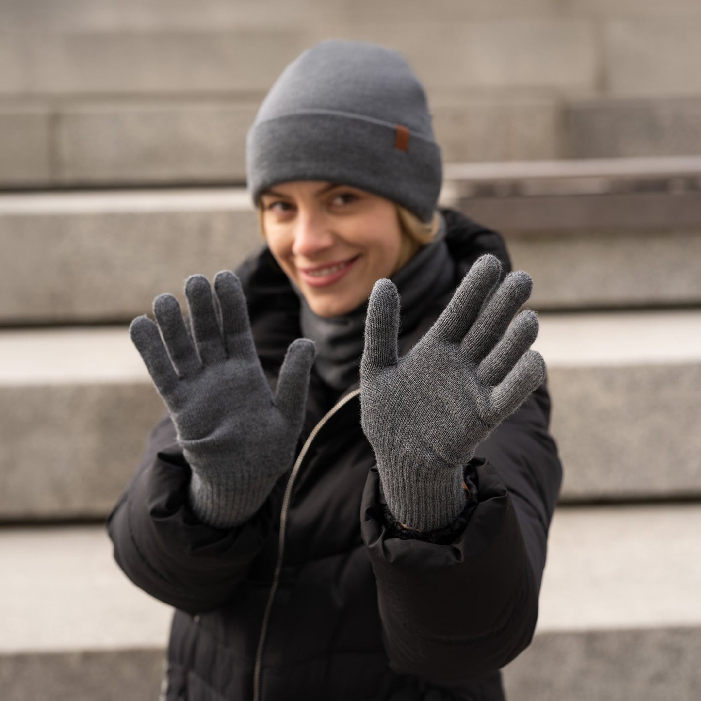 Women's Knit Merino Gloves