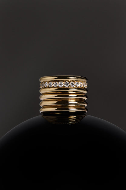 Triple Orielle Ring | 9K Yellow Gold