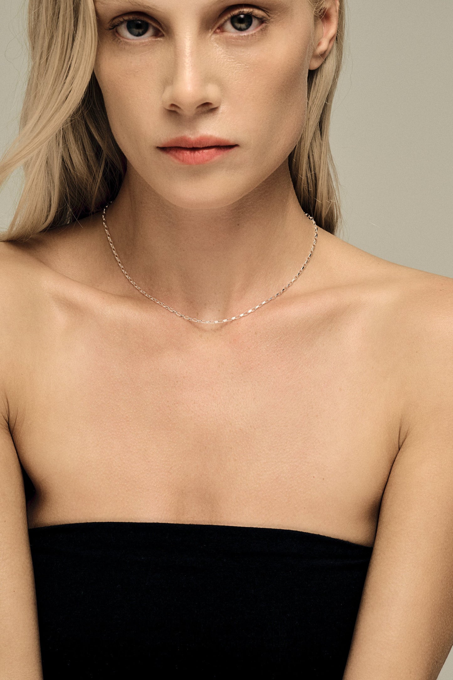 Mina Necklace | Silver or 9K White