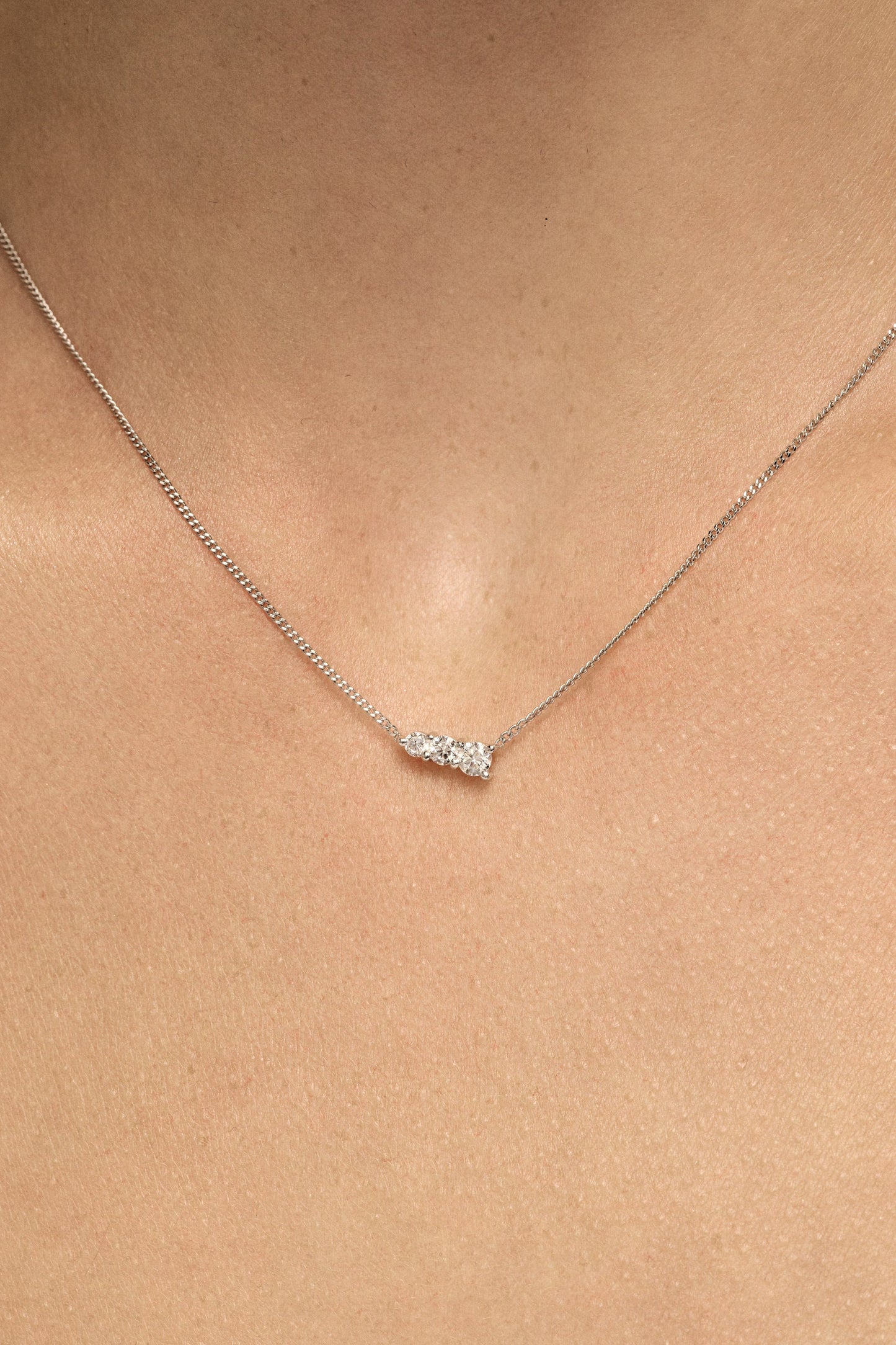 Aurora Necklace | 18K White Gold