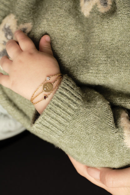 Baby Heart Bracelet | 9K Yellow Gold