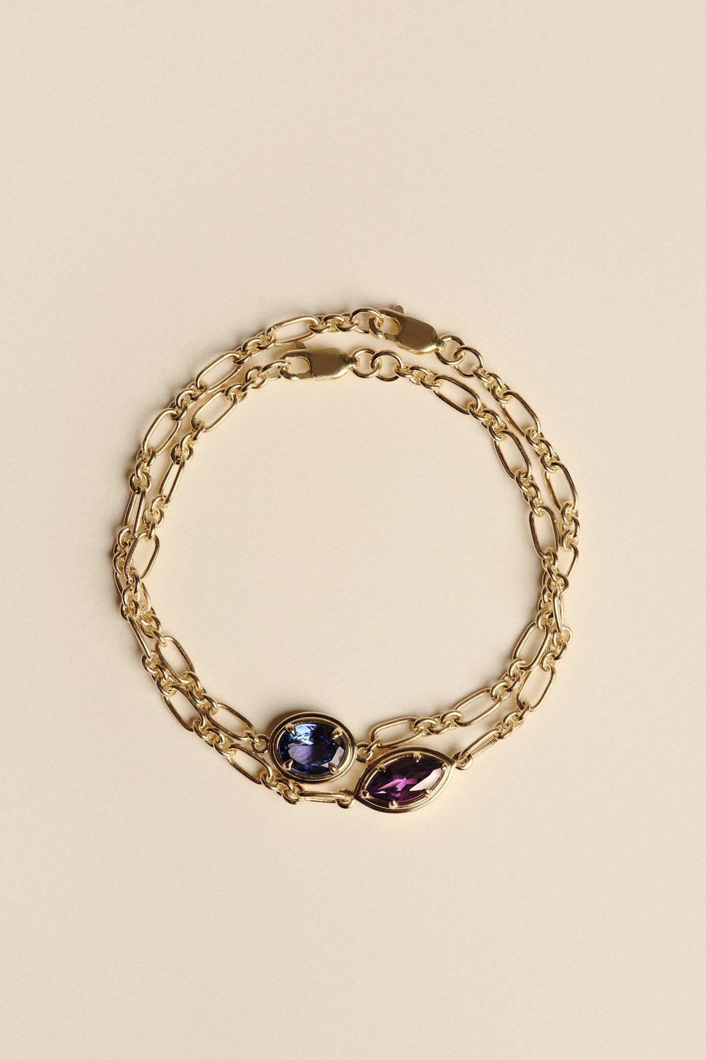 Roma Pear Gemstone Bracelet | White Gold