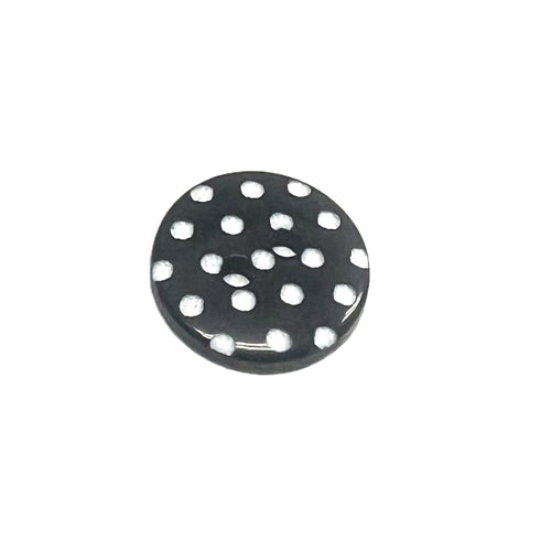 Navy & White Polkadots-14mm