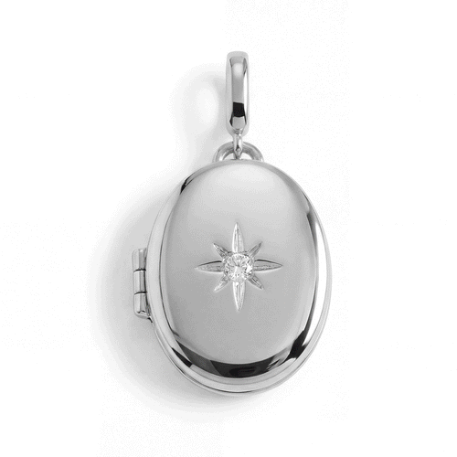 Personalized Oval Locket Charm