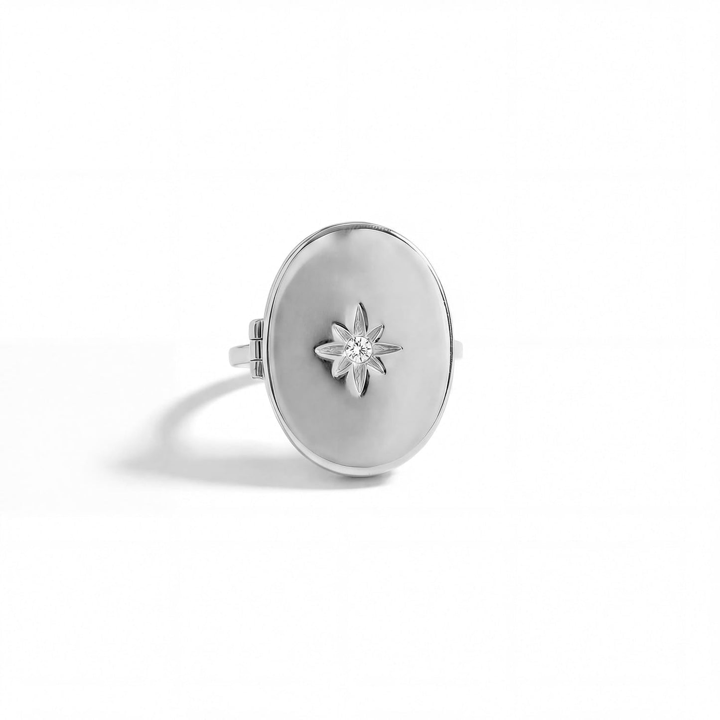 Personalized Star Locket Ring