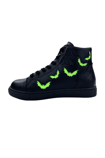 Chelsea Bat Sneakers [Black/Green Glow]