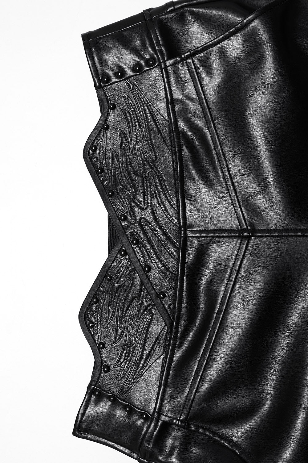 Badlands Studded Vegan Leather Moto Pants