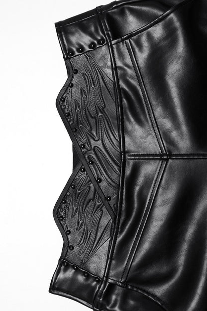 Badlands Studded Vegan Leather Moto Pants