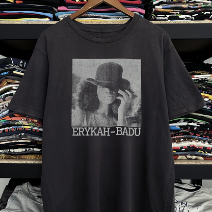 Y2k Erykah Badu Washed Black Tee
