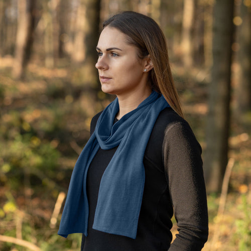 Women's Merino Scarf Denim