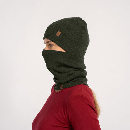 Women's Merino Wool Liner Gaiter & Beanie 2-Piece