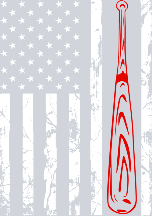 Baseball Flag Stars - STK00401 (DTF Transfers)