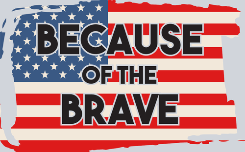 Because Of The Brave - STK00527 (DTF Transfers)