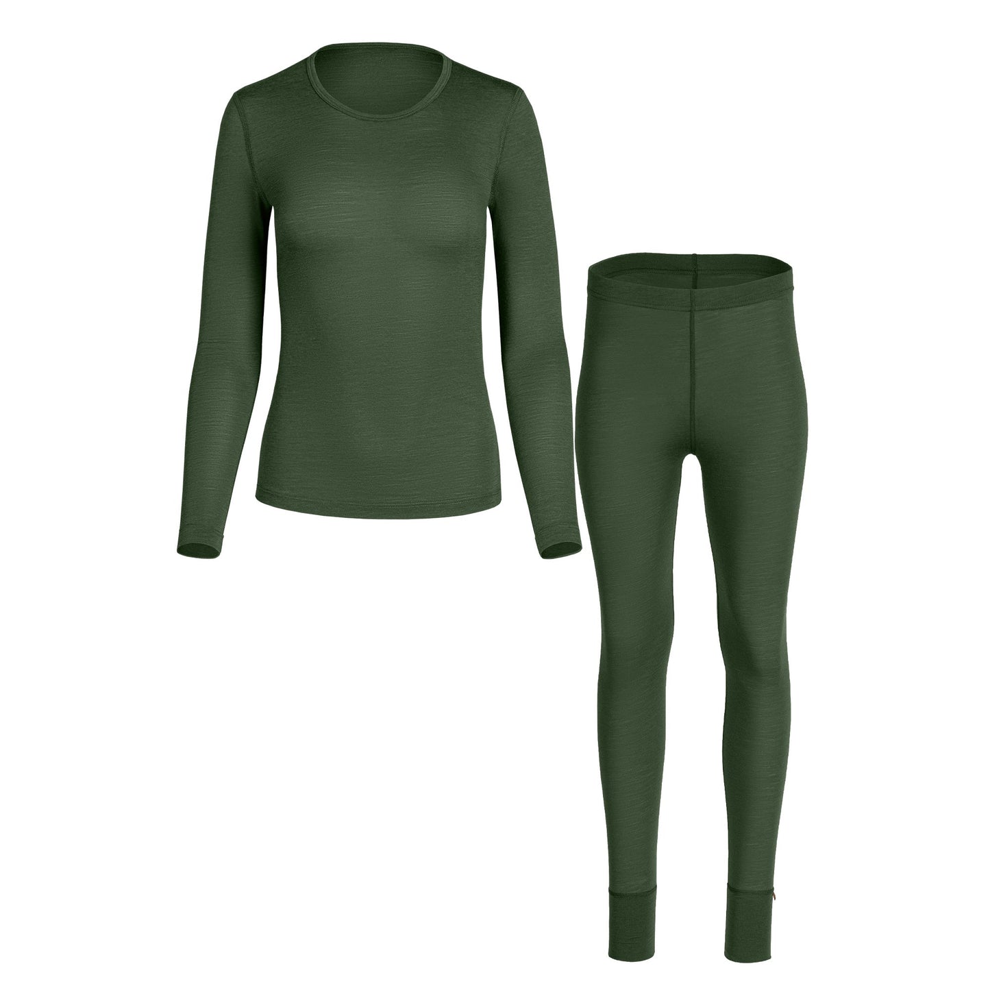 Women's 160 2-Piece Base Layer Set Dark Green