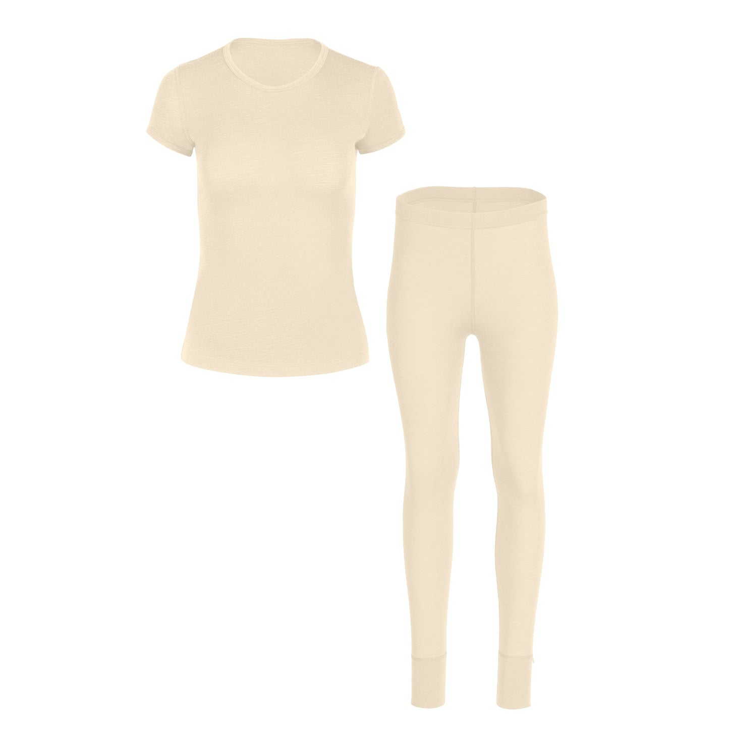 Women's T-Shirt & Bottom 2-Piece Natural