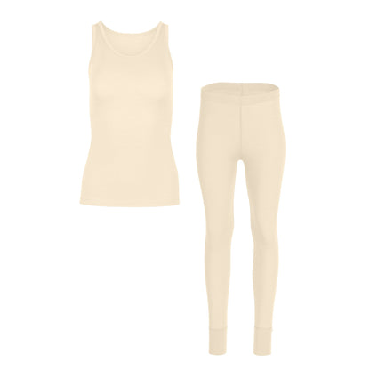 Women's Tank Top & Bottom 2-Piece Natural