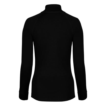 Women's 250 Zip Neck Top Black