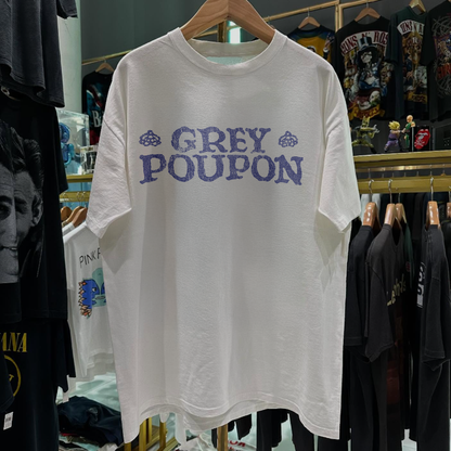 90s Grey Poupon Mustard Promo Rare Washed White T-Shirt